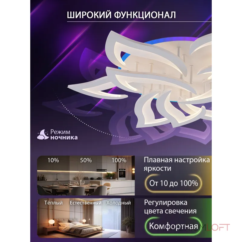 Потолочная люстра Natali Kovaltseva Olimp LED LAMPS 81435