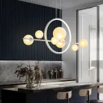 Люстра на штанге IONA L HALO 7 White