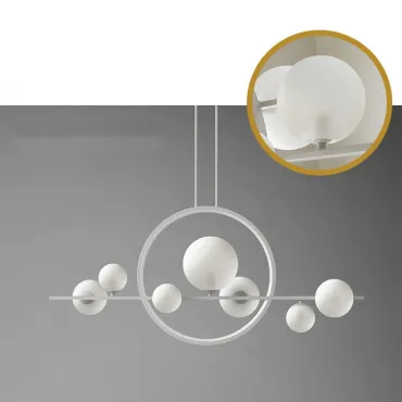 Люстра на штанге IONA L HALO 7 White
