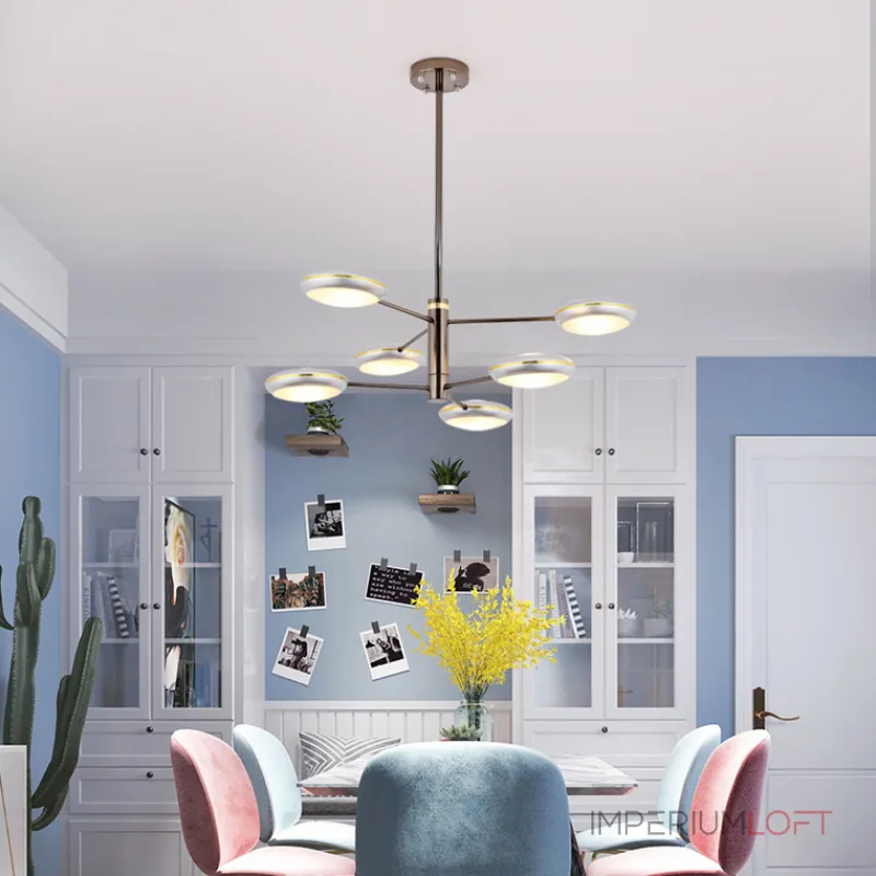 Люстра на штанге DRAMMEN D120 Black от ImperiumLoft