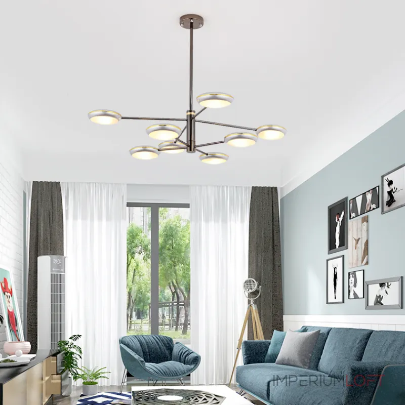 Люстра на штанге DRAMMEN D120 Black от ImperiumLoft