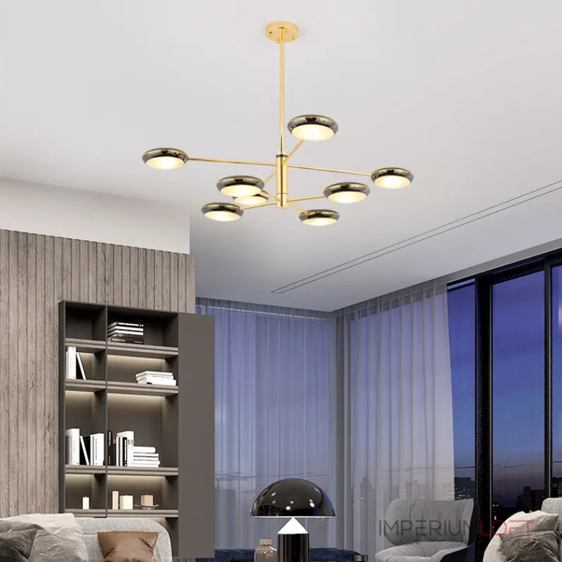 Люстра на штанге DRAMMEN D120 Black от ImperiumLoft