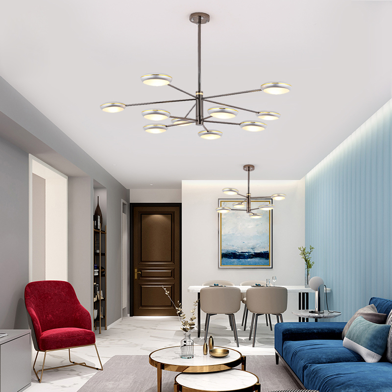 Люстра на штанге DRAMMEN D120 Black от ImperiumLoft