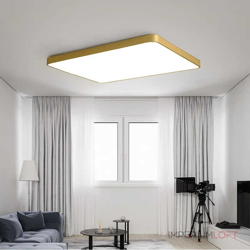 Потолочный светильник FLIMS L30 Square Brass от ImperiumLoft