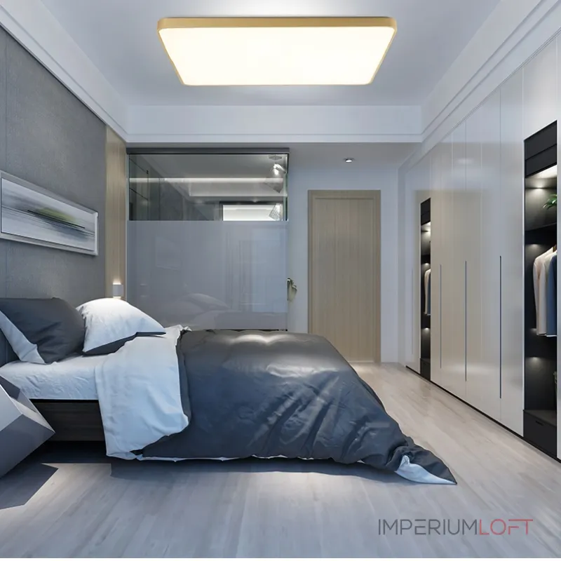 Потолочный светильник FLIMS L30 Square Brass от ImperiumLoft
