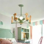 Люстра на штанге GIRAFFE Star Green