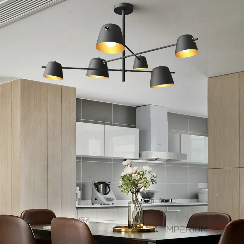 Люстра на штанге GODA Black