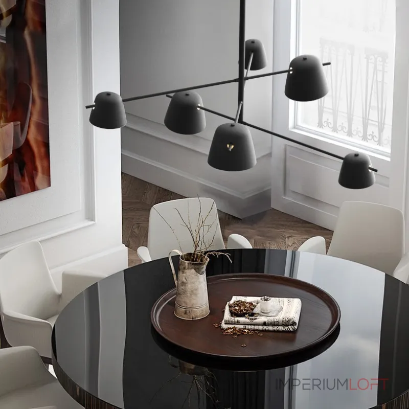 Люстра на штанге GODA Black