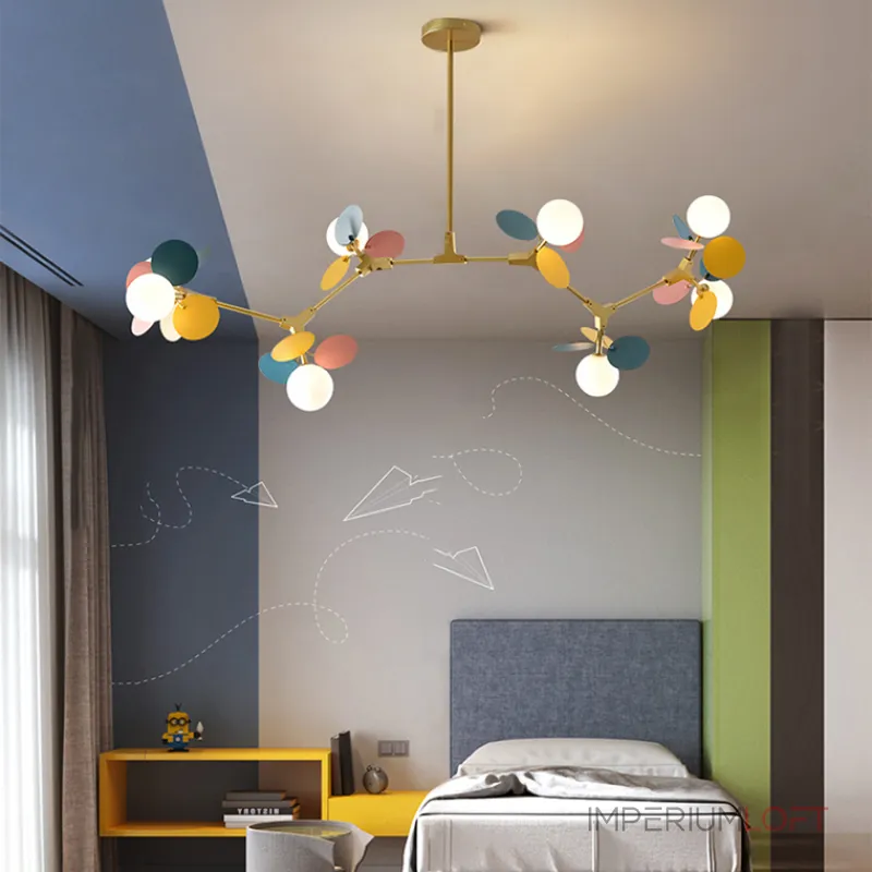 Люстра на штанге Light of MATISSE M L95 White от ImperiumLoft