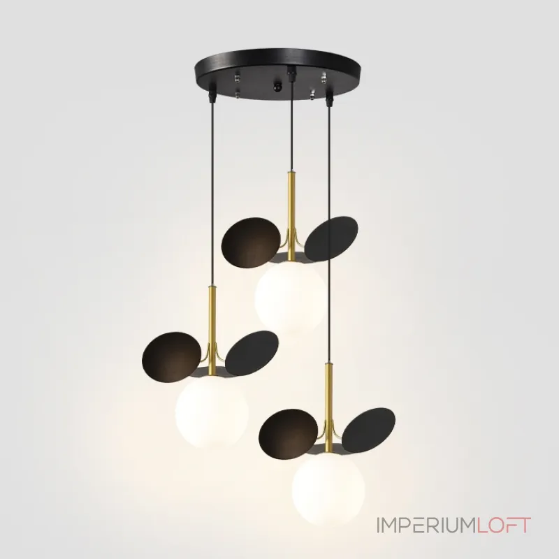 Подвесной светильник Light of MATISSE TRIO Black / Black disc от ImperiumLoft Подвесной светильник Light of MATISSE TRIO Black / Black disc от ImperiumLoft
