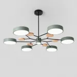 Люстра на штанге MEADE 7 lamps Green от ImperiumLoft