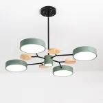 Люстра на штанге MEADE 5 lamps Green от ImperiumLoft