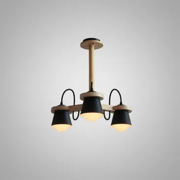 Люстра на штанге NATURA B3 Black