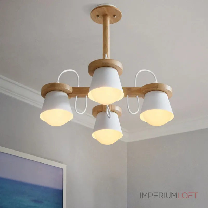 Люстра на штанге NATURA B4 White