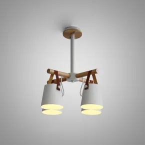 Люстра на штанге NATURA C4 white