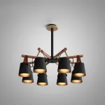 Люстра на штанге NATURA C8 black