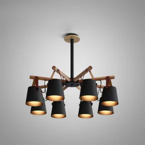 Люстра на штанге NATURA C8 black