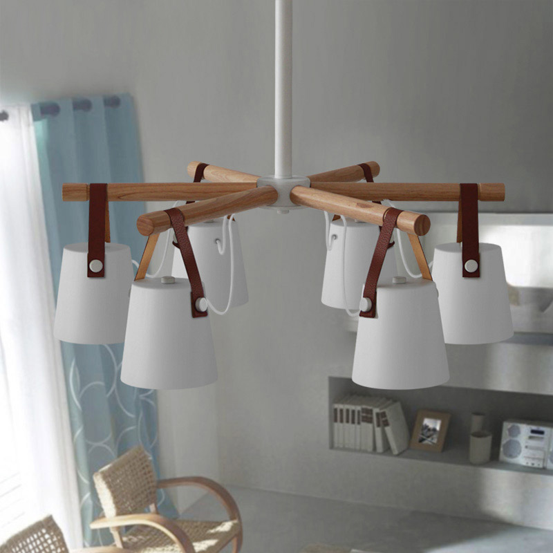 Люстра на штанге NATURA C8 white