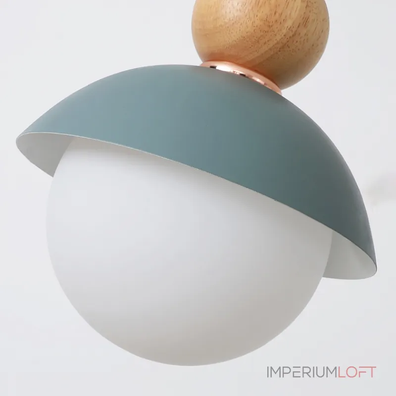 Подвесной светильник POMPON WOOD Голубой от ImperiumLoft Подвесной светильник POMPON WOOD Голубой от ImperiumLoft