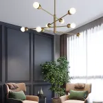 Люстра на штанге SALME L6 A Black