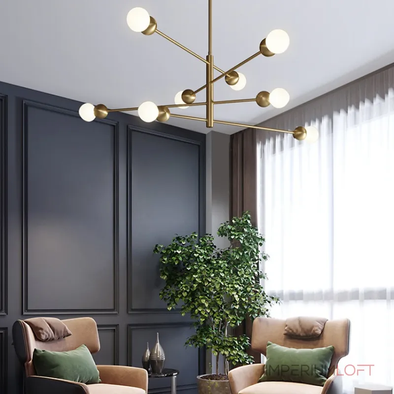 Люстра на штанге SALME L6 A Black