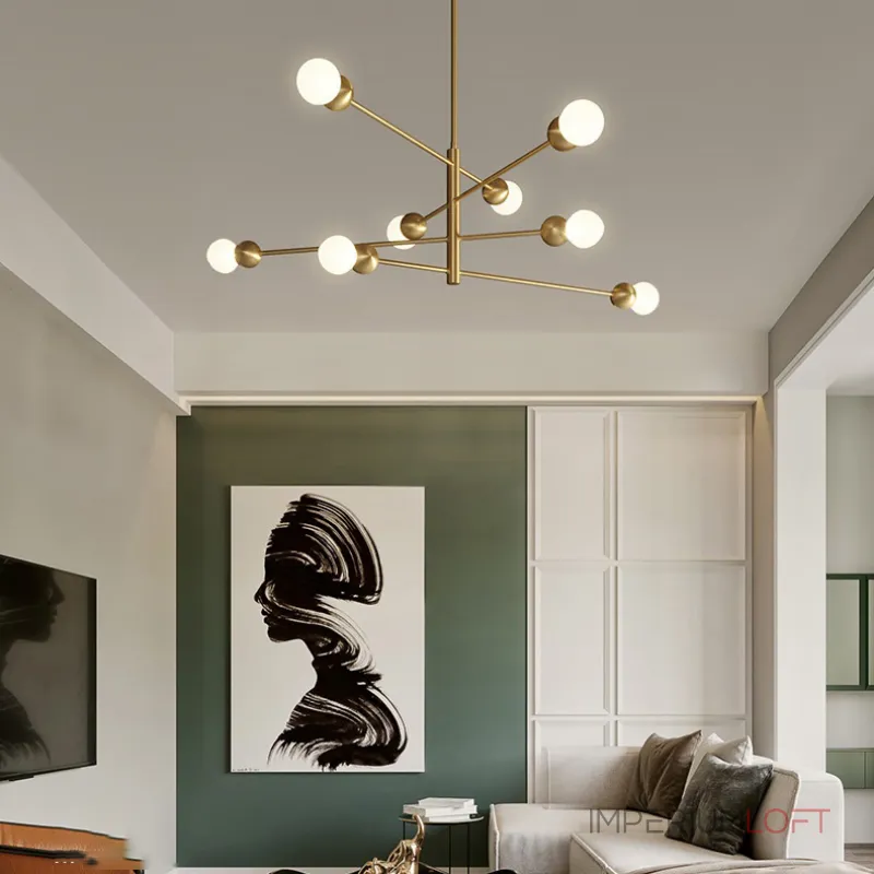 Люстра на штанге SALME L6 A Black