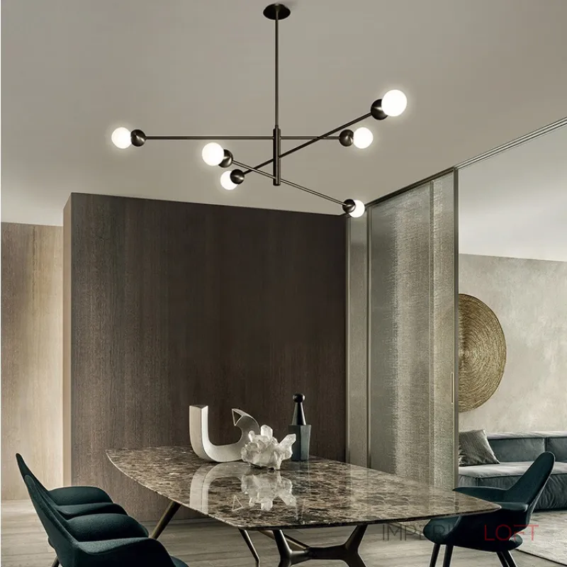 Люстра на штанге SALME L6 A Black