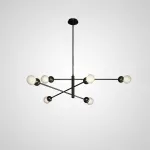 Люстра на штанге SALME L4 Black от ImperiumLoft