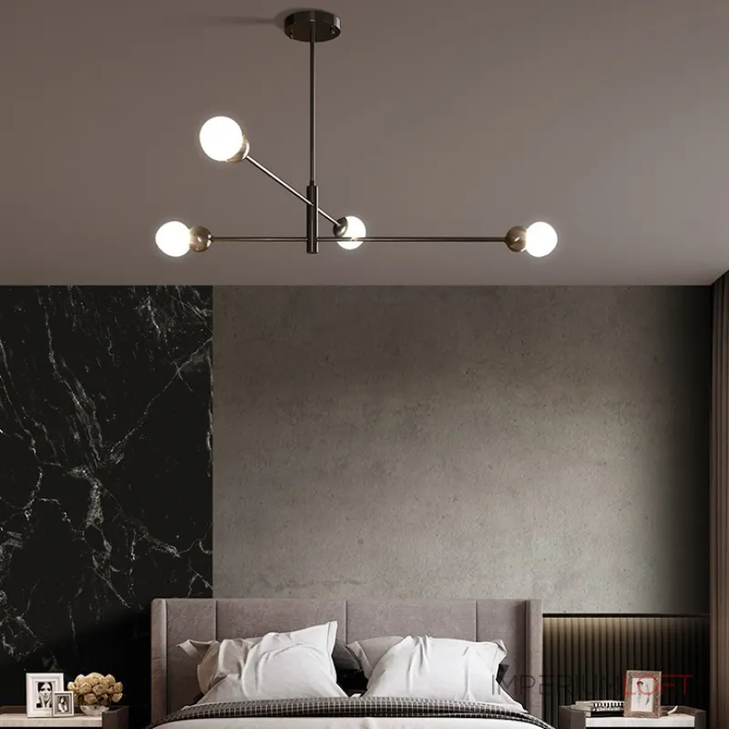 Люстра на штанге SALME L6 A Black