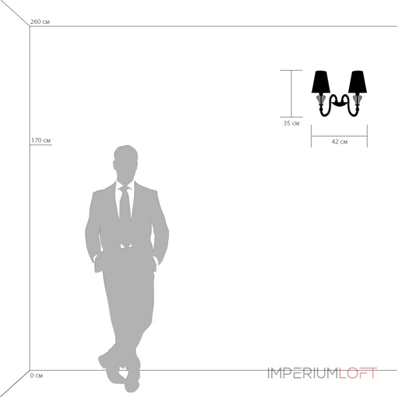 Бра NAOMI WALL от ImperiumLoft