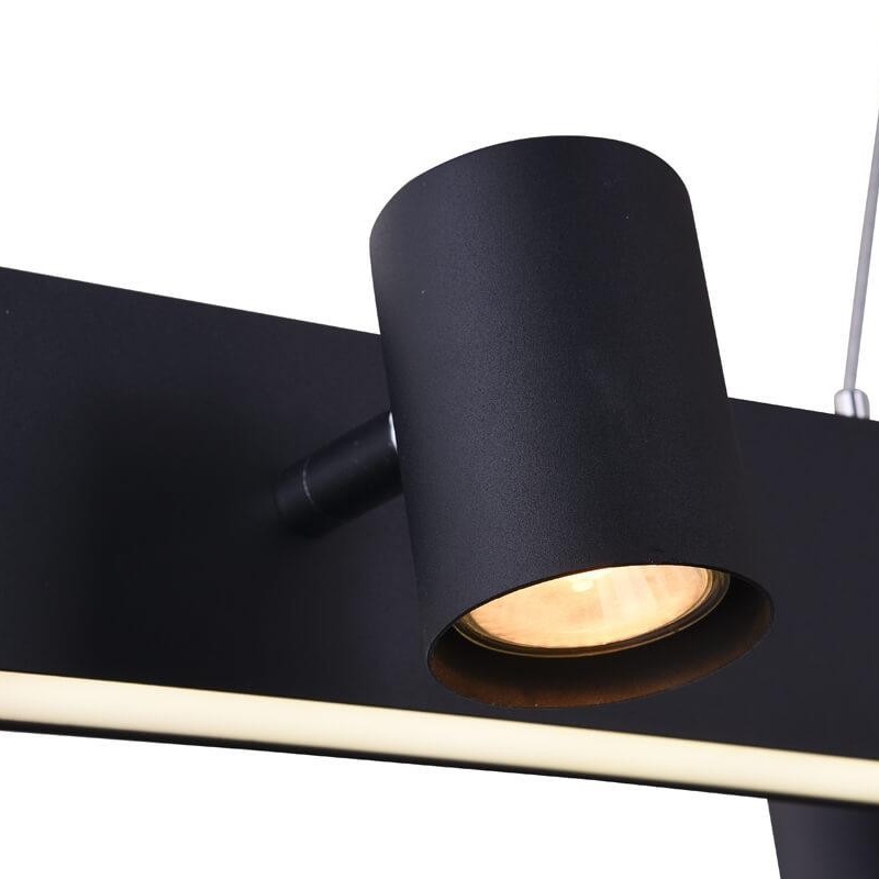 Реечный светильник с поворотными плафонами на широкой планке ATLEY от ImperiumLoft