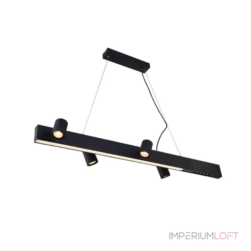 Реечный светильник с поворотными плафонами на широкой планке ATLEY от ImperiumLoft