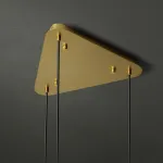 Потолочное крепление из металла треугольной формы CEILING MOUNT 7 white от ImperiumLoft