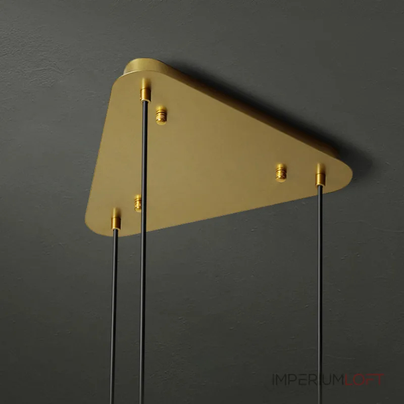 Потолочное крепление из металла треугольной формы CEILING MOUNT 7 white от ImperiumLoft