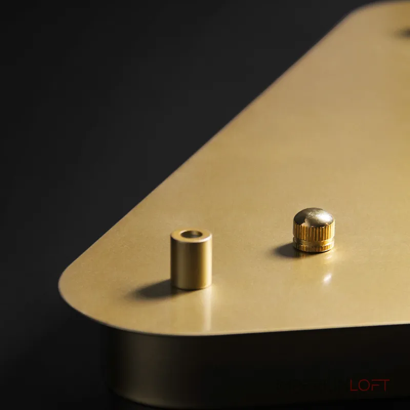 Потолочное крепление из металла треугольной формы CEILING MOUNT 7 white от ImperiumLoft