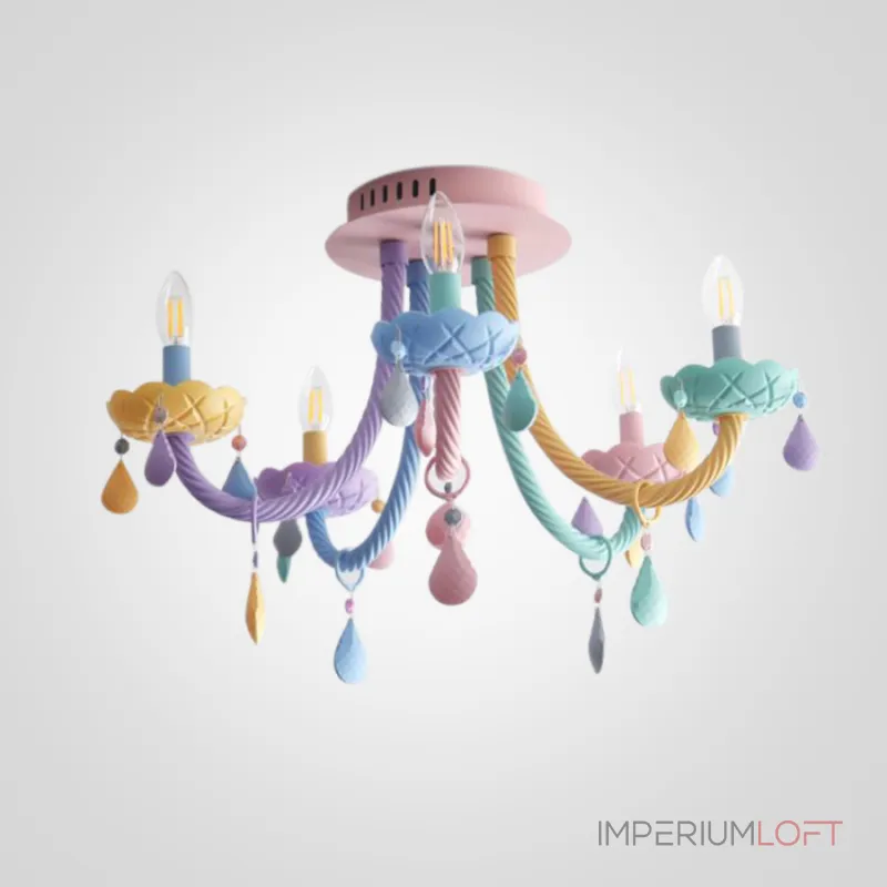 Потолочная люстра RAINBOW SHORT 5 lamps от ImperiumLoft Потолочная люстра RAINBOW SHORT 5 lamps от ImperiumLoft