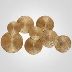 Арт-объект Apollo Gold Wall Plaque Disc от ImperiumLoft