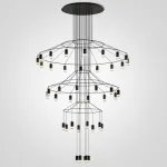 Подвесной светильник Vibia Wireflow Chandelier 0378 LED Suspension 42 lamp
