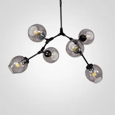 Люстра на штанге Branching Bubble Chandelier 6 Black Люстра на штанге Branching Bubble Chandelier 6 Black