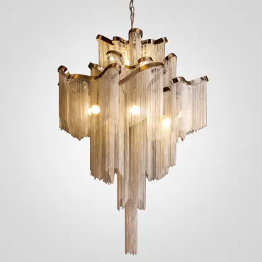 Подвесная люстра Ava Chain Atlantis Chandelier D60 Золото