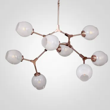 Люстра на штанге Branching Bubble Chandelier 8 Milk Люстра на штанге Branching Bubble Chandelier 8 Milk