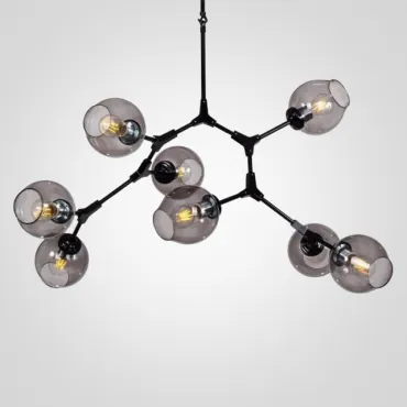 Люстра на штанге branching bubble Chandelier 8 Black Люстра на штанге branching bubble Chandelier 8 Black