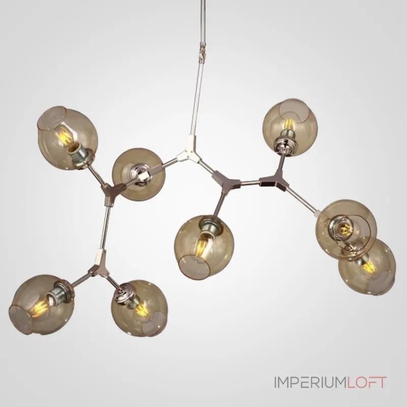 Люстра на штанге Branching Bubble Chandelier 8 Amber Люстра на штанге Branching Bubble Chandelier 8 Amber