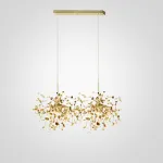 Подвесной светильник Tezani Argent Suspension Linear Gold 2 L80