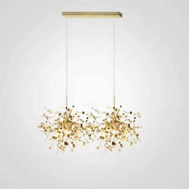Подвесной светильник Tezani Argent Suspension Linear Gold 2 L80