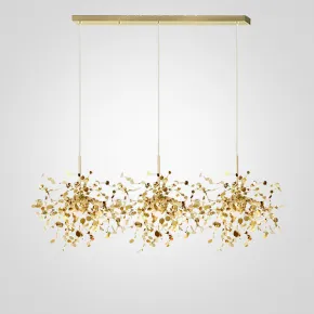 Подвесной светильник Tezani Argent Suspension Linear Gold 3 L110