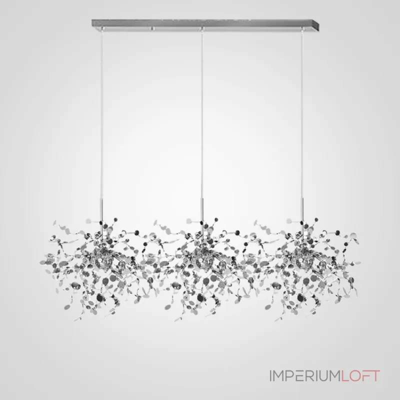 Подвесной светильник Tezani Argent Suspension Linear 3 L110 Подвесной светильник Tezani Argent Suspension Linear 3 L110