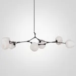 Люстра на штанге Сrumpled Bubble White Glass