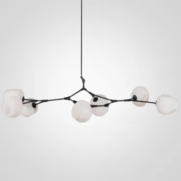 Люстра на штанге Сrumpled Bubble White Glass Люстра на штанге Сrumpled Bubble White Glass