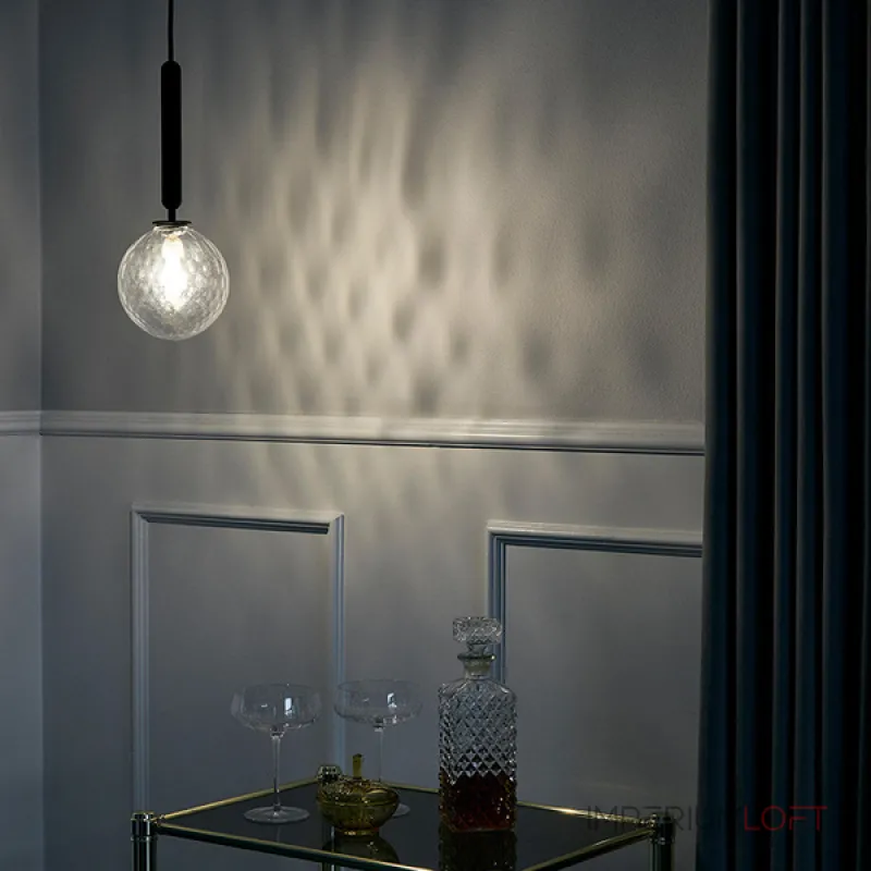 Подвесной светильник RAFFIN Black/Transparent